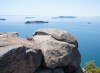 写真：白石島で奇岩・巨石を廻ってハイキング